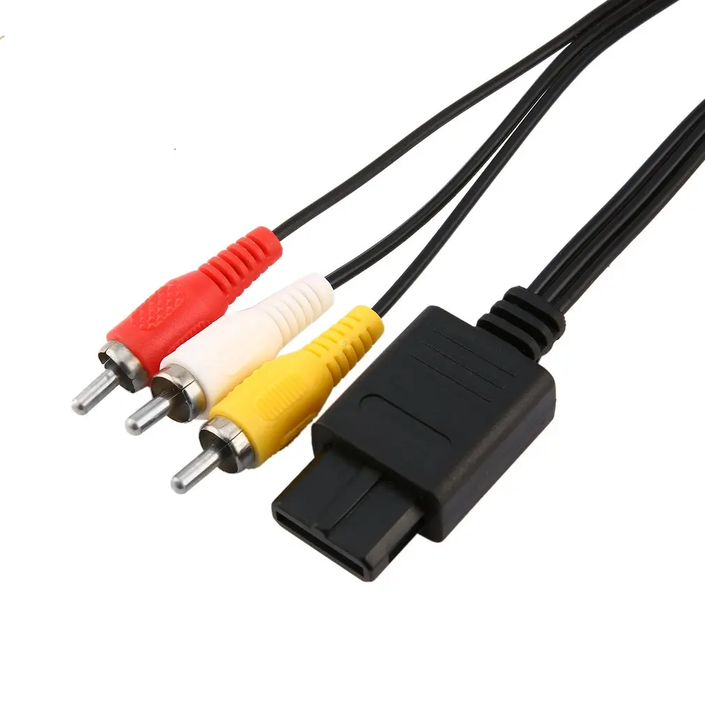 Для SNES SUPER Zend N64 GAMECUBE AV RCA аудио видео кабель ТВ консоль