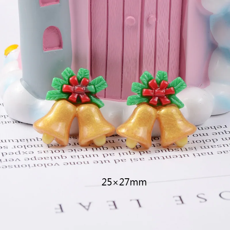 Christmas ring 1 10-40 шт Рождество узор плоская полимерная цвет наборы сделай сам DIY материал для рождественских украшений аксессуары украшения - Цвет: Christmas ring 1