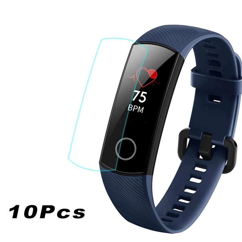 10 шт., протектор экрана для оригинального huawei Honor Band 5 4, защитная пленка, мягкий чехол из ТПУ, аксессуары для huawei Honor Band 5 - Цвет: 10 Pcs