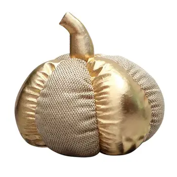 

1 Pc Throw Pillow Prime PP Cotton Durable Sturdy Golden Pumpkin Cushion Plush Toy for Halloween Party Home Kids