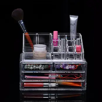 

Acrylic Multi-Layer Cosmetics Jewelry Box Four-Drawer-Type Acrylic Transparent Plastic Large Capacity Storage Box