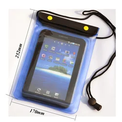 Universal Waterproof Tablet Pouch and Protector Case, 7 - 8 Inch (Blue)