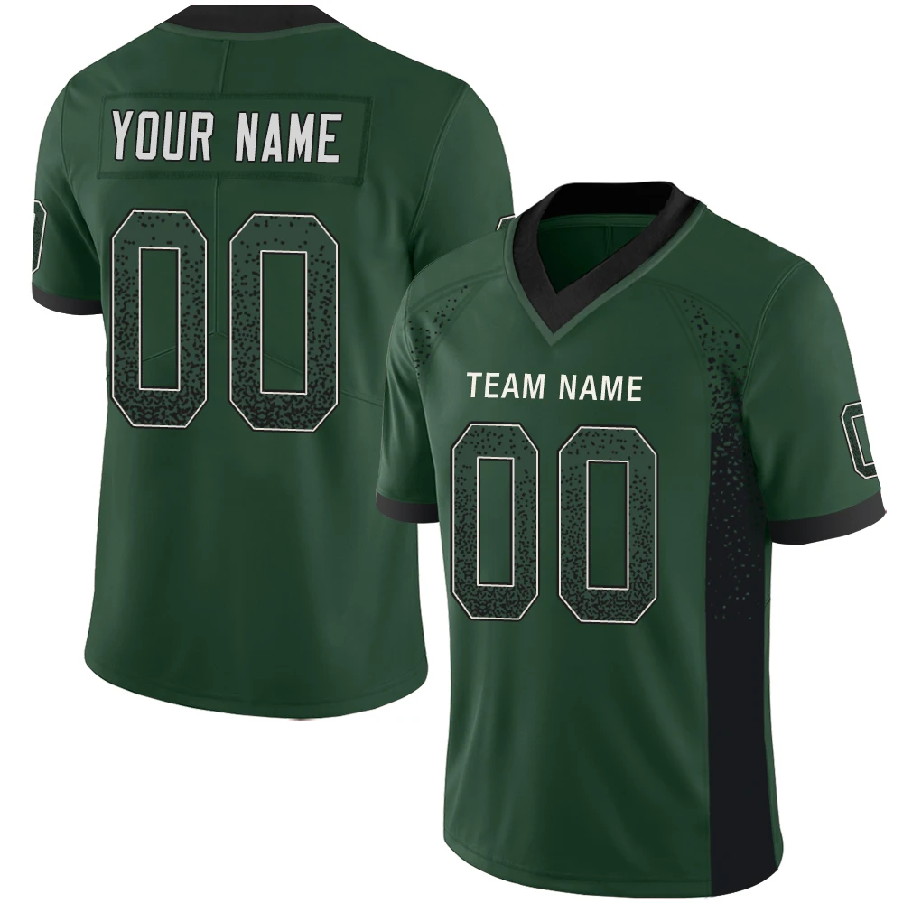 Personalized American Football Jersey Shirt Graffiti Design Printed Team Name Number Men&rsquo;s Rugby Fan Gift