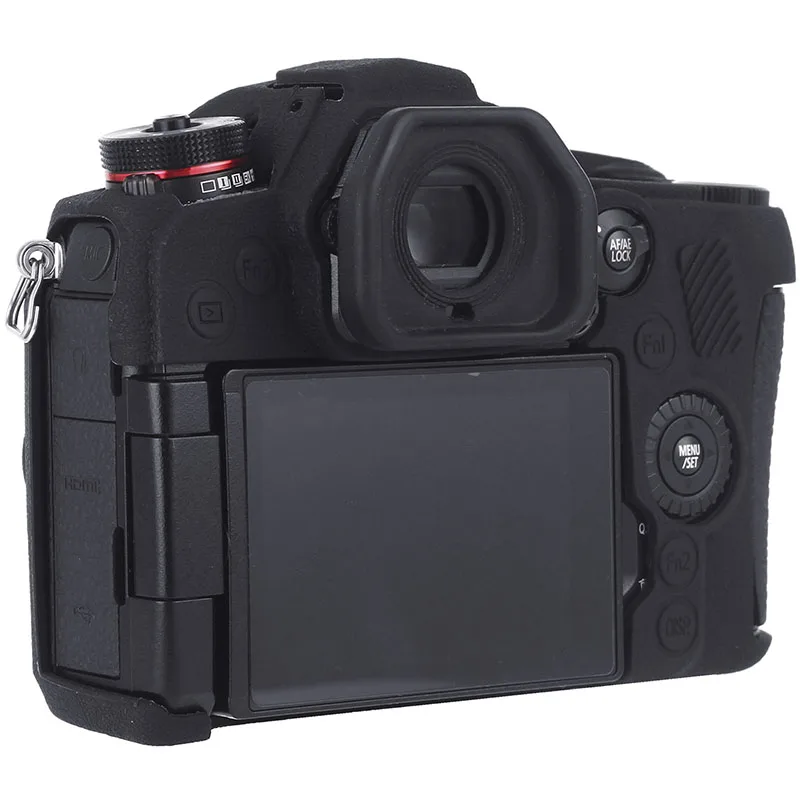 Capa para Panasonic Pele de Superfície Protetor da Câmera para Lumix g9 Câmera Lumix Digital Litchi Textura Silicone g9 - Image 4