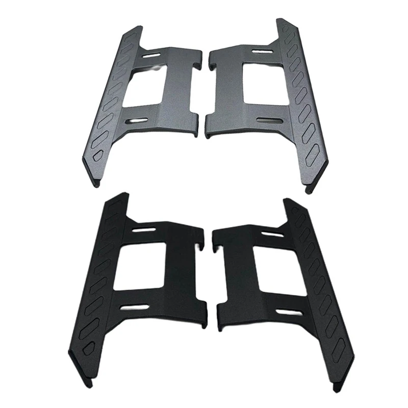 2Pcs RC Car Metal Dull Polish Side Pedal for 1/10 RC Crawler Car Axial SCX10 90046 90047 CC01