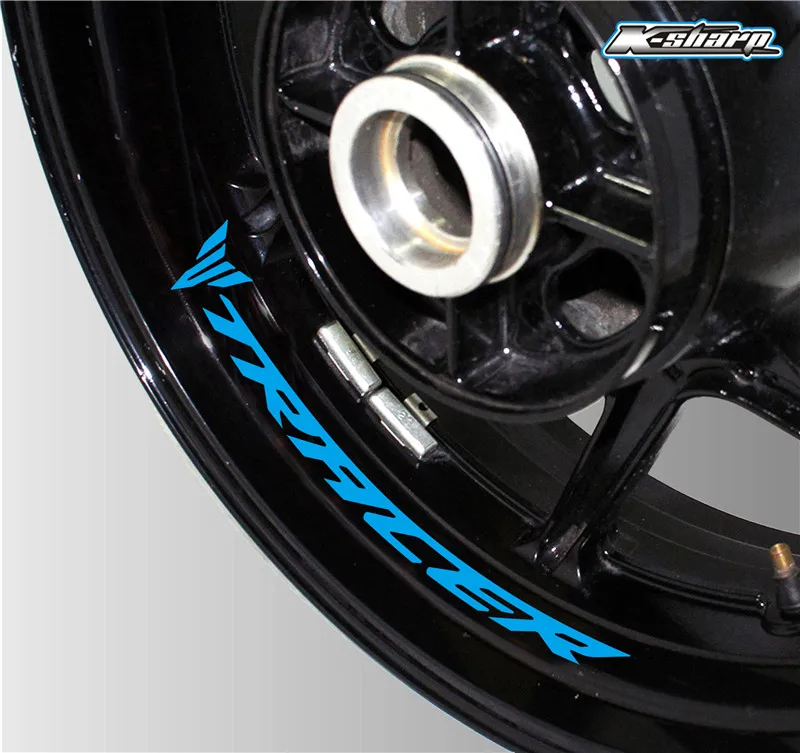 Высокое качество moto rcycle rim логотип наклейка светоотражающие Аксессуары для автомобиля украшения для YAMAHA tracer 900 700 900gt - Цвет: K-LQT-TRACER-02