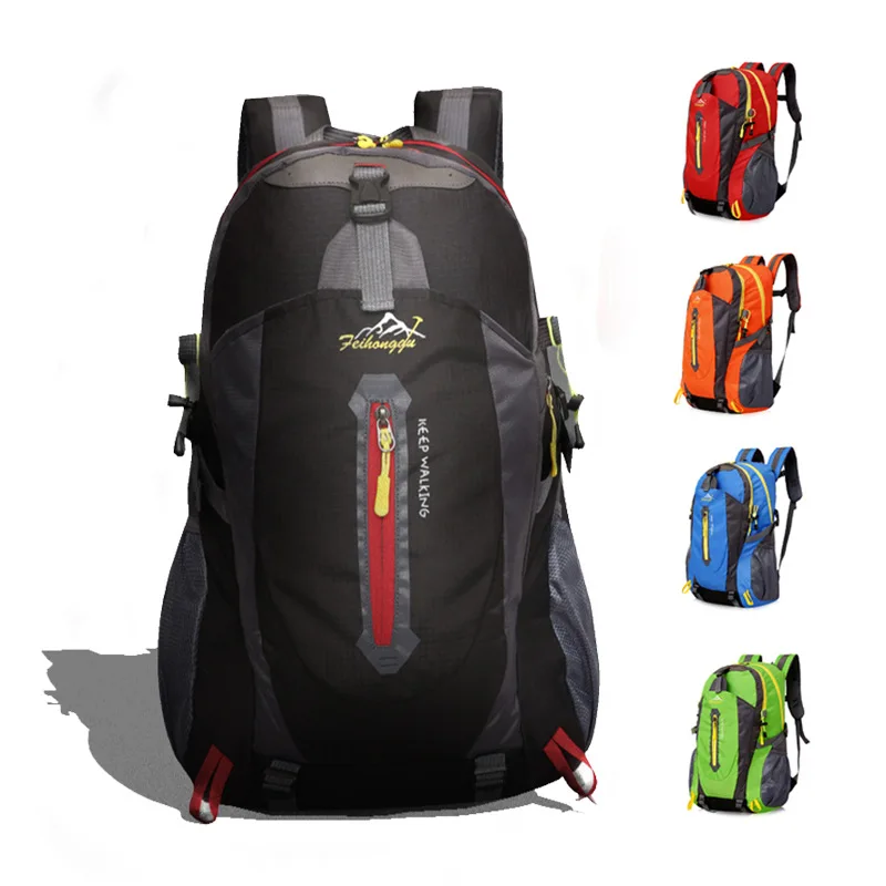 Vilead 40L Polyester Outdoor Shoulder Bag Waterproof Travel Camping Hiking Backpack Men Women Sports Adjustable Carrying Bag