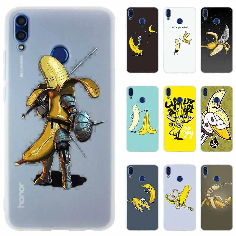 Чехол для телефона Huawei Honor 20 9a pro 10 9 lite 8a 8X x10 7A Pro 30 30s мультяшный Забавный Банан |