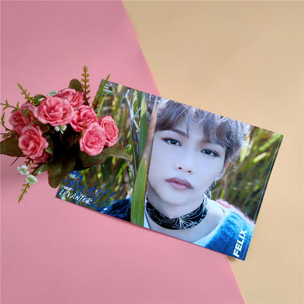 2 шт./компл. 21*30 см Kpop бродячий детский плакат альбом левантер фото самоклеящийся HD Альбом Плакат Наклейка Банг Чан Феликс Hyunjin