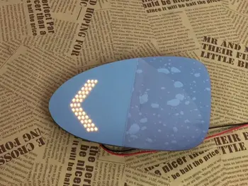 

Osmrk blue rear view mirror for Jeep Cherokee with electric heating, led dynamic side turn signal,anti-glaring, bigger vision