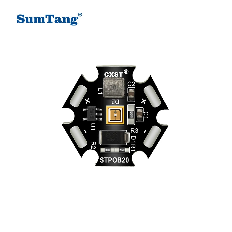 Sumtang 3.7V 5V UV LED Light Lamps for Battery USB 270nm 275nm 395nm 405nm UVC LED Modules for Far Sterilization Disinfection dc5v ws2812b led pixel ring 8 16 24 35 45leds individually addressable built in rgbic full color circle round modules light