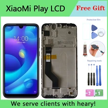 5.84 original original original para xiaomi mi play display lcd tela de toque digitador assembléia com moldura para xiaomi play lcd substituição da tela