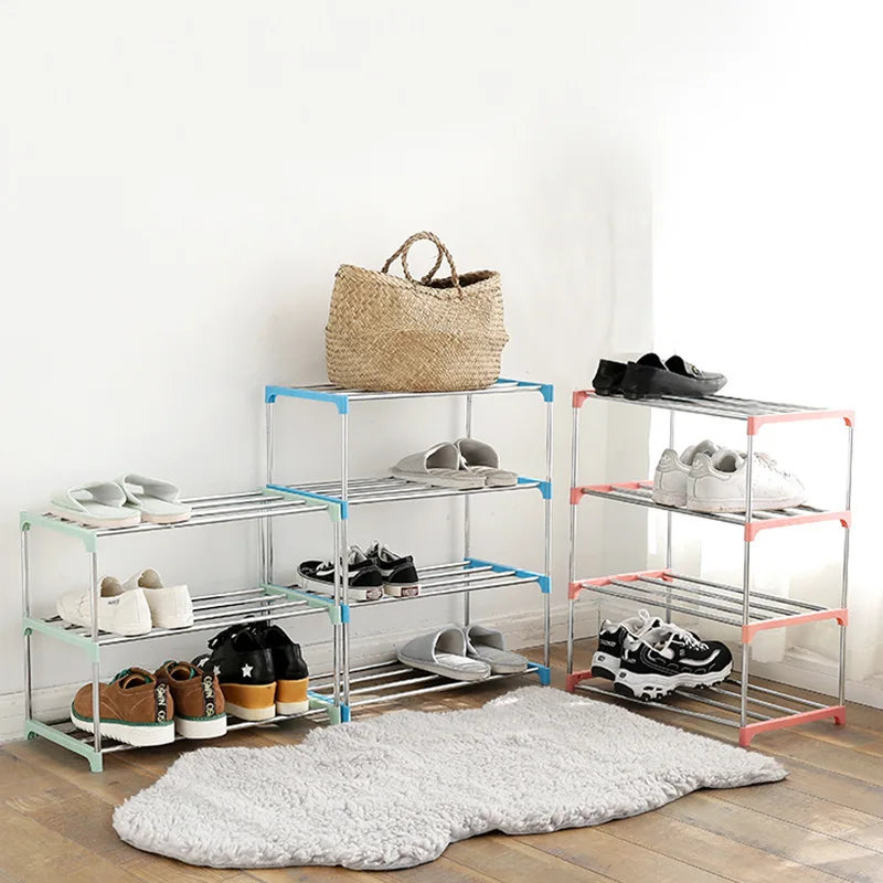 Grondig Garderobe Storen Eenvoudige Multi Layer Schoenenrek Rvs Gemakkelijk Monteren Opslag Plank  Thuis Organizer Diy Schoenen Kast Woonkamer Meubels|Schoen Rekken &  Organizers| - AliExpress