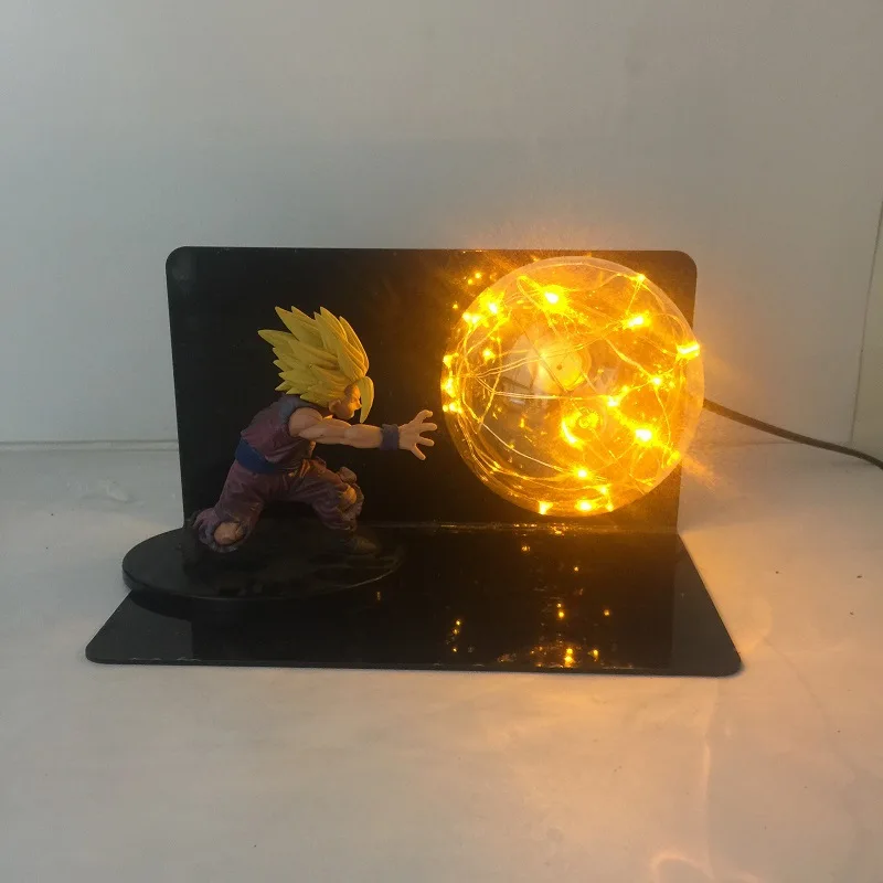Аниме Dragon Ball Sun Wukong Garage Kit Креативный светодиодный светильник Настольная лампа для защиты глаз светящаяся игрушка креативный