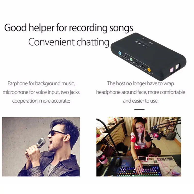 7 1 Sound Card Usb 2 0 Sound Card Cmi6206 Chipset Usb Usb Audio Device Class 3