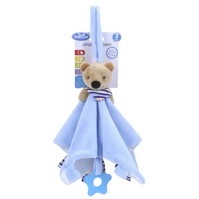 Multifunctional Infants Feeding Towel Bibs Cartoon Baby KIids Pacifier Teether 4