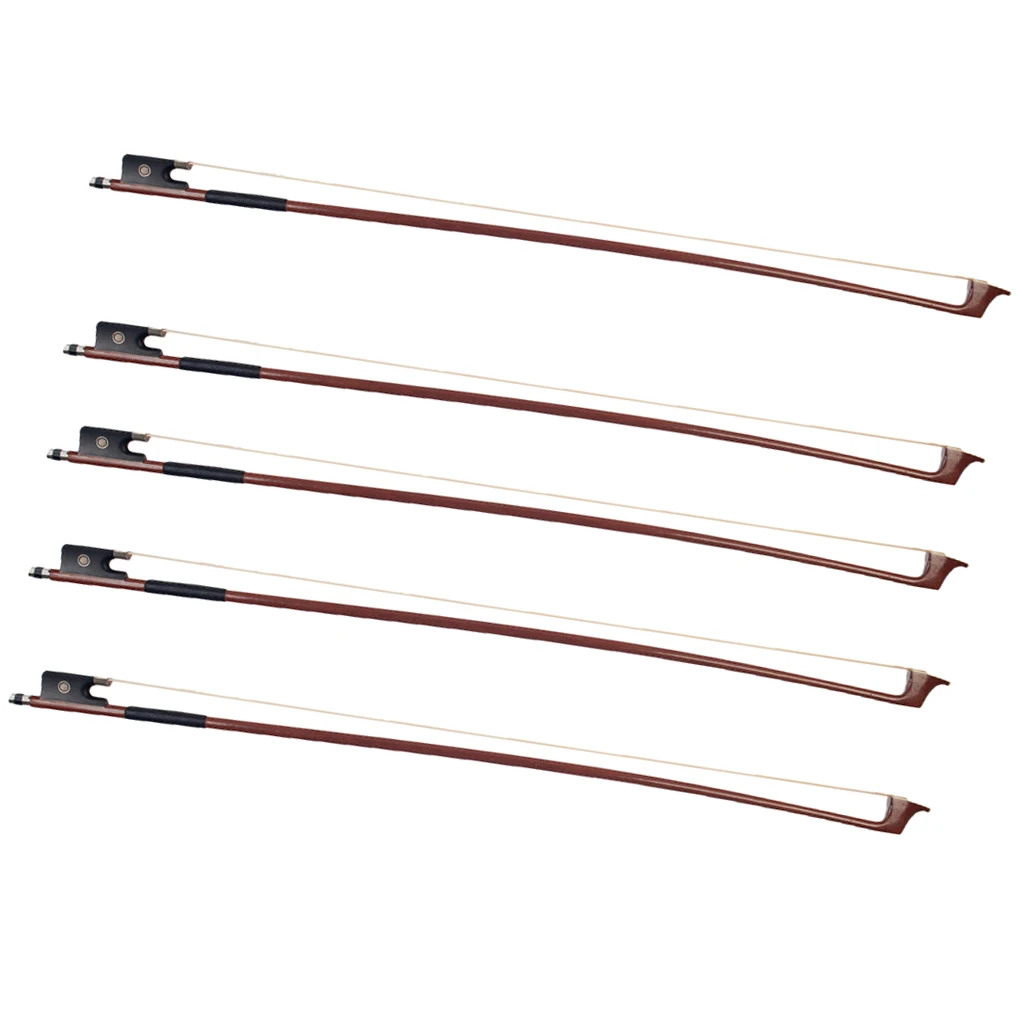 

Pack of 5 Brazilwood 1/2 Cello Playing Bows String Instrument Accessory