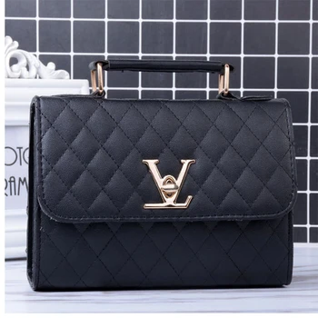 

Luxury Brand Tote bag 2020 Fashion New High Quality Patent Leather Women's Designer Handbag Lingge Chain Shoulder Messenger Bag