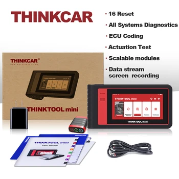 

Thinkcar Thinktool mini 16 Resets Free All System Diagnostic Tool Auto VIN Wifi Full OBD2 Scanner ECU Coding IMMO Active Test