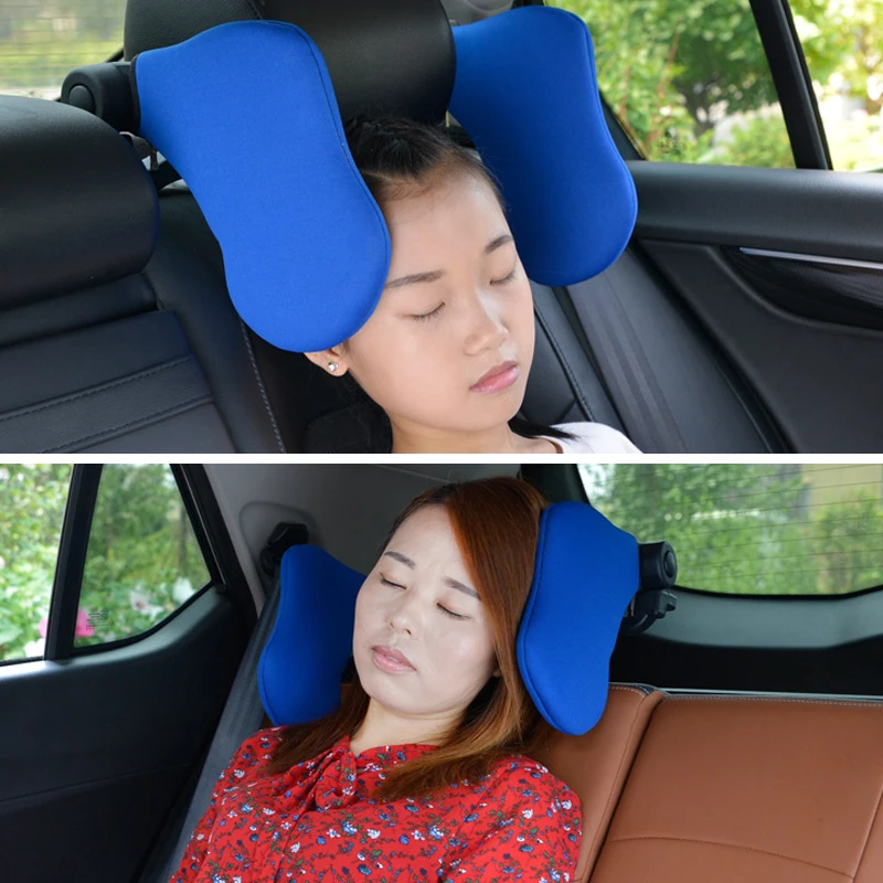  Cotton Car Seat Headrest Neck Pillow Neck Support Can Feel Free Adjustment Angle Rest Pad Travellin