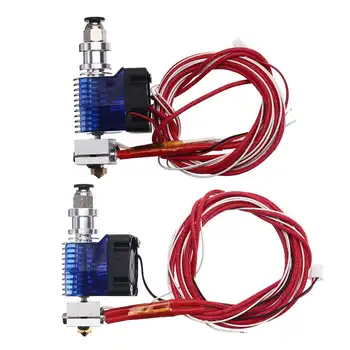 

S SKYEE J-head Metal Extrusion Printer Head E3D-V6 Extruder Nozzle 0.2mm/0.4mm Remote for 3D Printer Internal Thread Connection