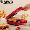 DMWD Electric Sandwich Maker Timing Waffle Maker Breakfast Toaster Donut Baking Machine Multifunctional Egg Takoyaki Cake Oven 4