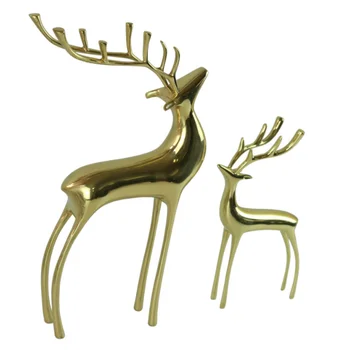 

Pure copper deer gift TV cabinet wine cabinet light luxury decoration creative new wedding gift living room home 2p