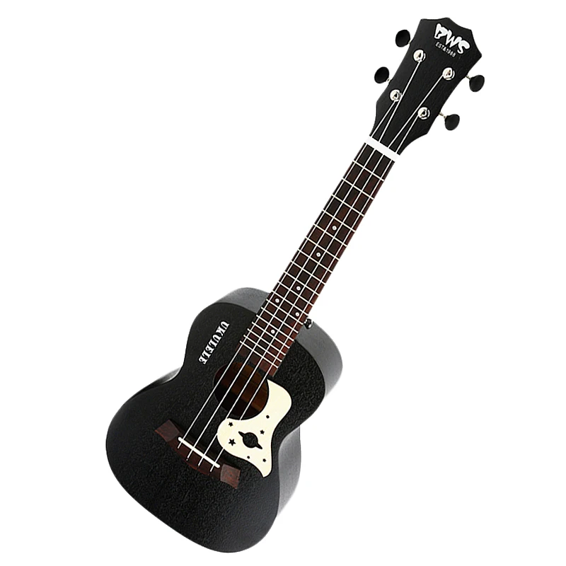 

Bws Est & 1988 23 Inch Black Starry Sky Concert Ukulele 4 Strings Hawaiian Mini Guitar Uku Acoustic Guitar Ukulele Mahogany