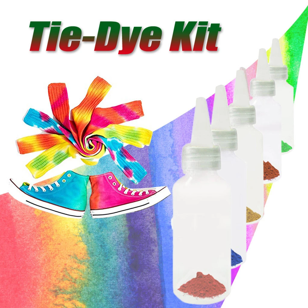 5 Farben Set One Schritt Tie Dye Kit Diy Kits Fur Stoff Textil Handwerk Arts Kleidung Fur Solo Projekte Farbstoffe Farbe Und Familie Spass Seifefarben Aliexpress