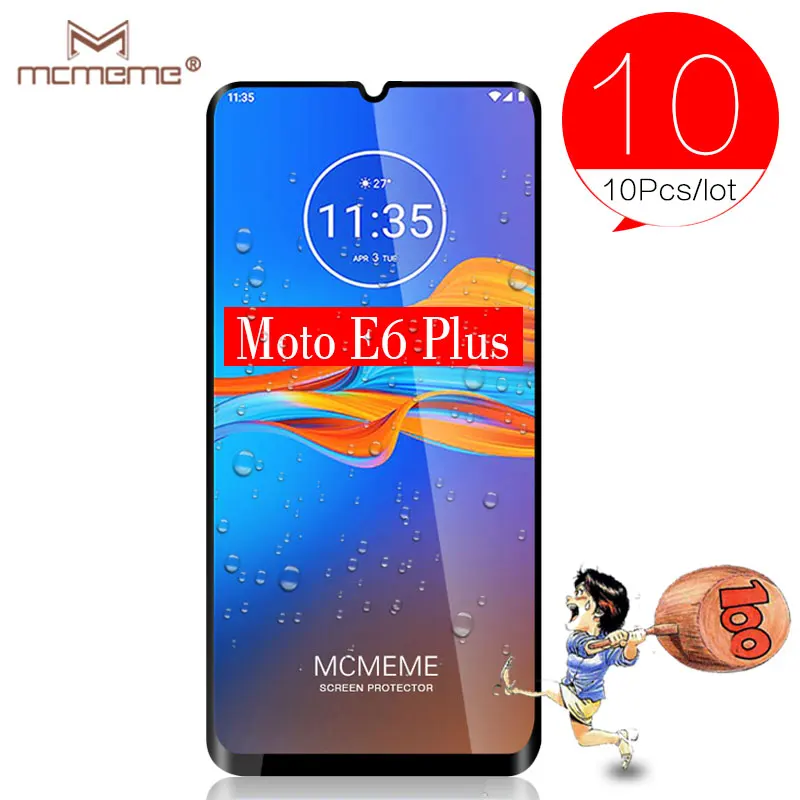 Motorola One Zoom 10 шт. закаленное стекло для Motorola Moto E6 Plus протектор экрана 3D Премиум Закаленное стекло для Motorola Moto E6s защитная пленка - Цвет: Motorola One Zoom