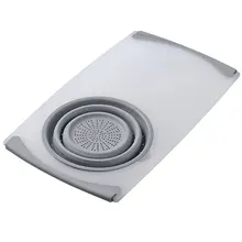 Бытовая телескопическая многофункциональная разделочная доска для раковины, кухонная корзина для хранения фруктов