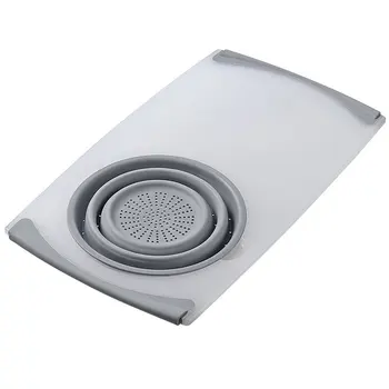 

Household Telescopic Multi-Function Sink Cutting Board Cut Fruit Kitchen Drain Storage Basket