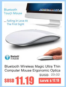 Bluetooth беспроводная Arc Touch Волшебная компьютерная мышь эргономичная оптическая 2 Mause мини 3d тонкая офисная компьютерная мышь для ноутбука Apple Macbook