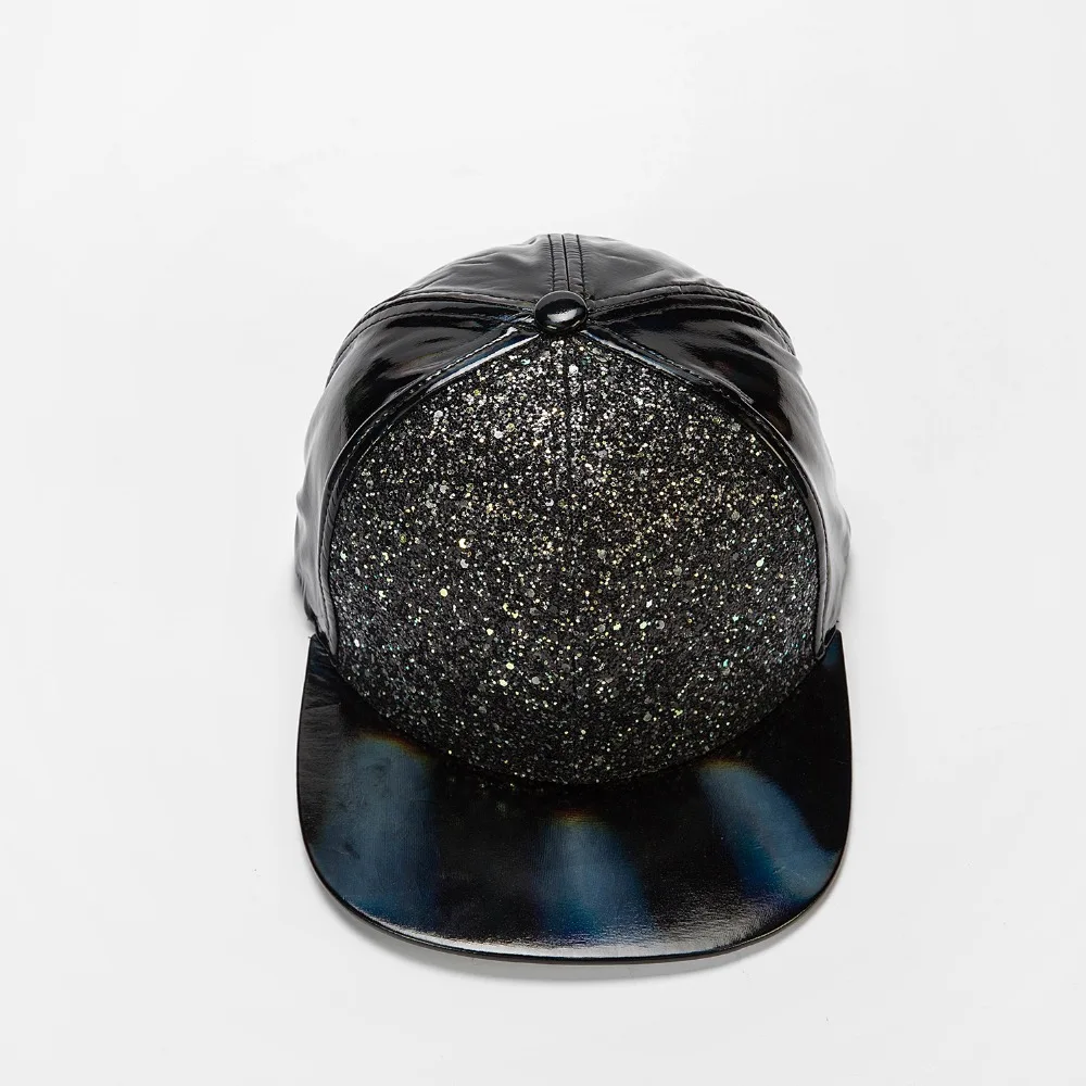 sequins flat brim hat 0099