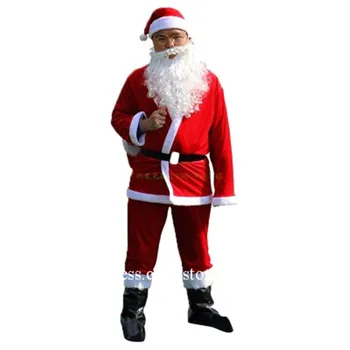 

Christmas Led Luminous Santa Claus Suit Stage Props Show Ballroom Costume Dance Team Led Flashing Light Up Party Dress Clothes