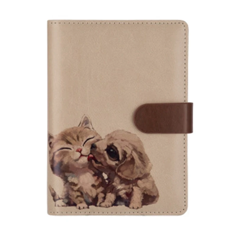 dog cat Новинка, 1 шт., милые животные, винтажный блокнот на спирали, А6, креативная программа, Дневник для путешествий, офисные канцелярские принадлежности - Цвет: dog cat
