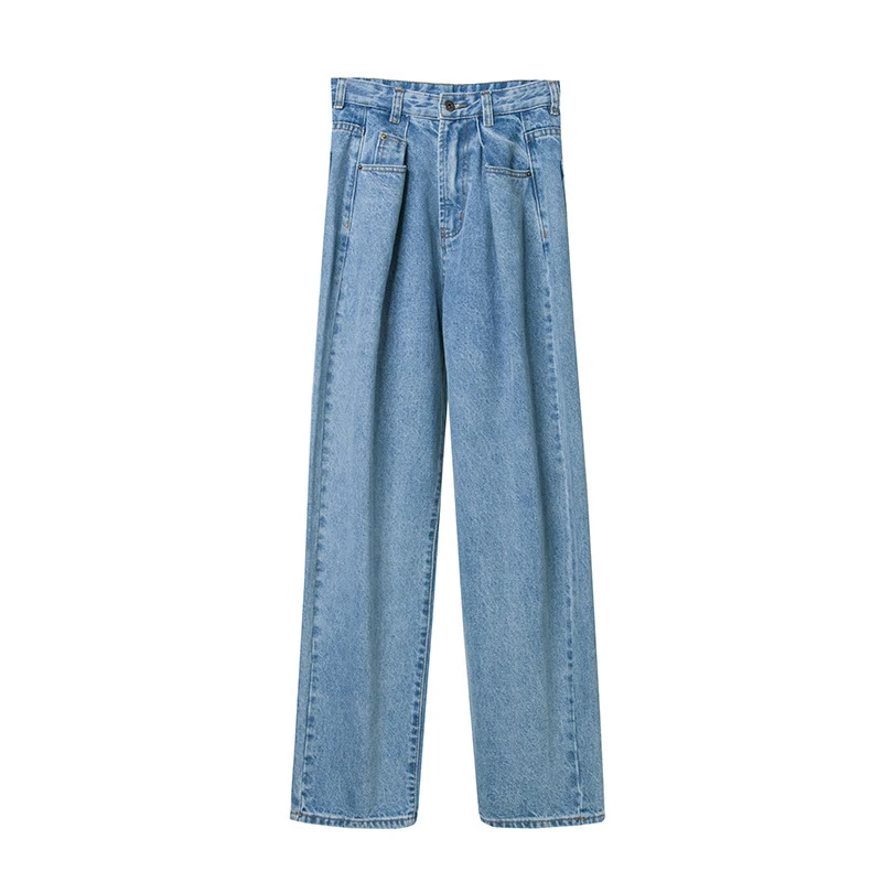 Свободные винтажные женские джинсы осенние отбеленные Повседневные Джинсы бойфренда завитка широкие брюки оверсайз джинсы с завышенной талией брюки женские
