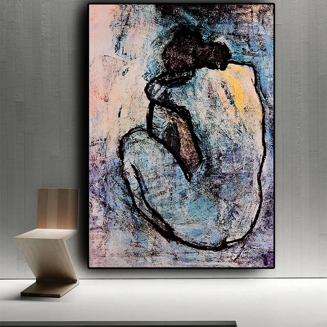 Blue Nude by Pablo Picasso Printed on Canvas 3