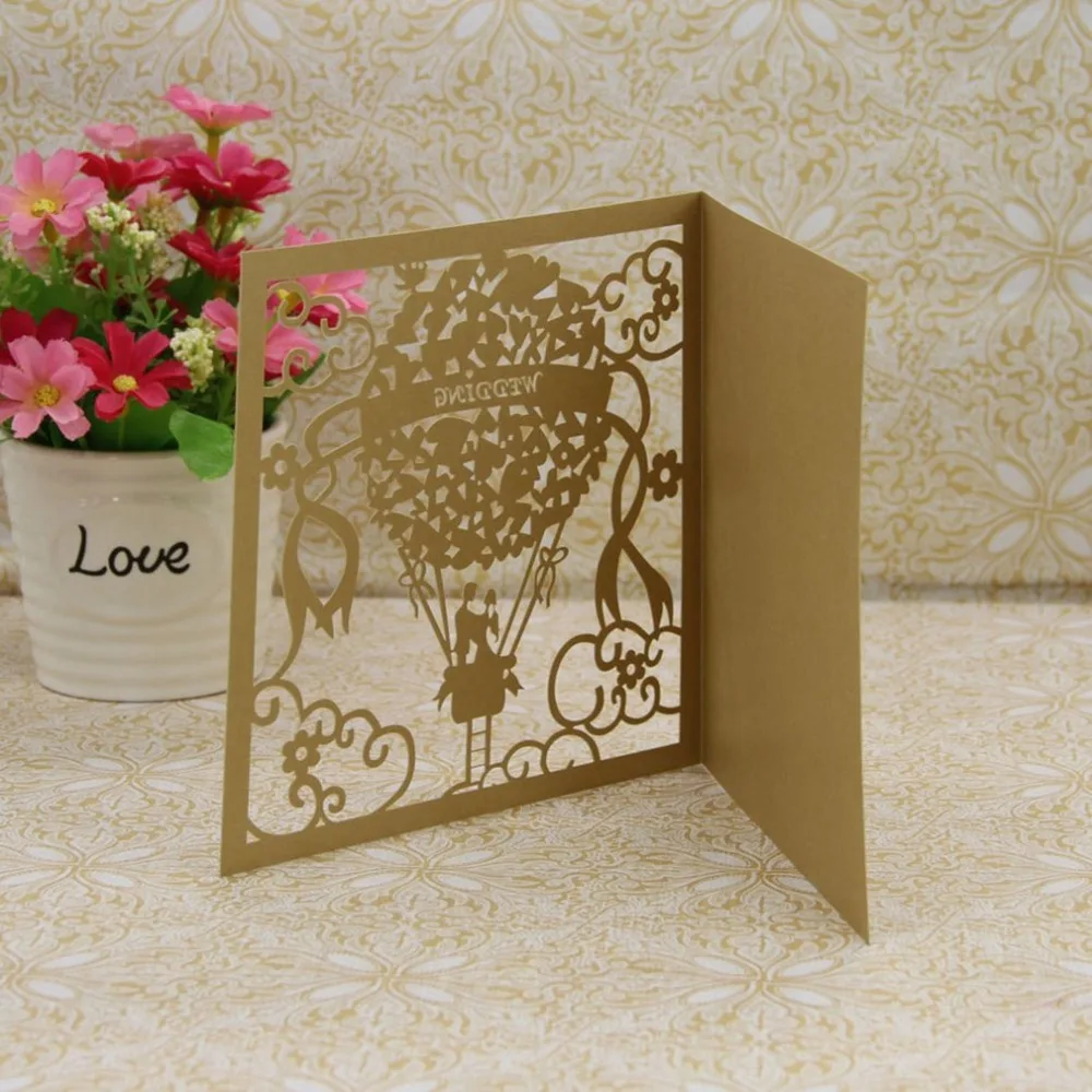  20PCS/SET Beautiful Luxurious Wedding Decoration Supplies Hollow Out Lace Engagement Wedding Party  - 4000266749628