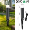 QACA 4-Pack Outdoor LED Landscape Lighting DC12V,Waterproof Pathway Garden Lamps With Transformer,Park Yard Lawn Path Lights 20W 2