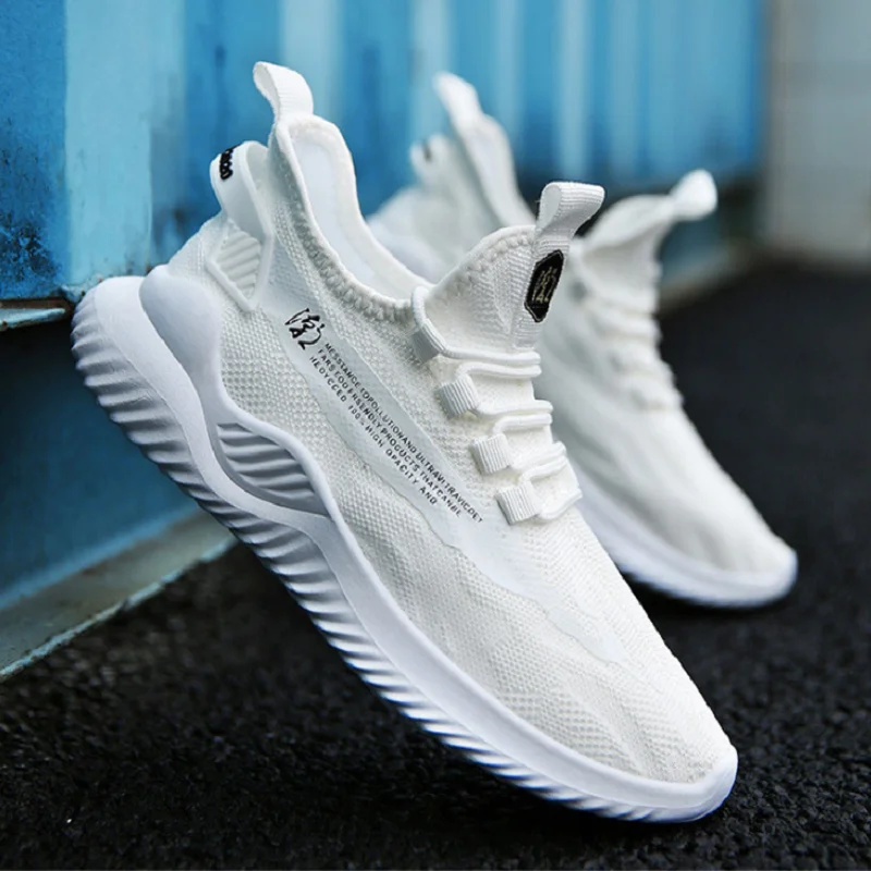 Men's casual flying woven mesh sneakers Clearance