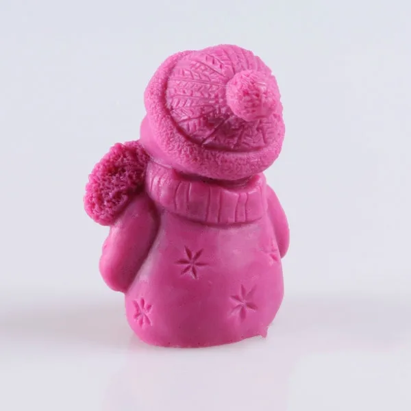 Handmade Candle Mold 3d Snowman DIY Craft Soap Making Molds