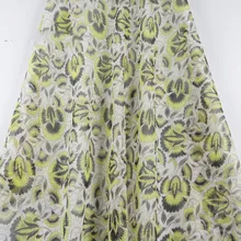 Фабричная тканая шелковая ткань 30D Tencel с цветочным принтом Европа и весна и лето Женская ткань