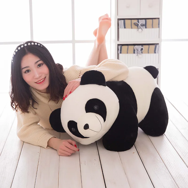 

Red Panda Doll Model Leaning Bear Plush Toys Girl'S Pillow Children Gift