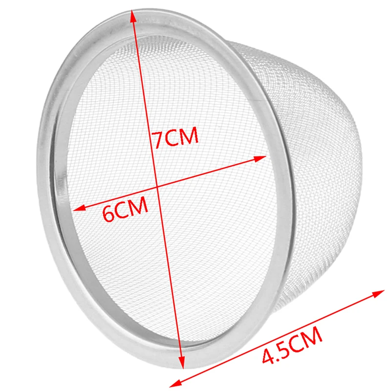 2 maten Rvs Theezeefje Fijne Mesh Roestvrij Staal Chinese Kungfu Thee Blad Trechter Filter