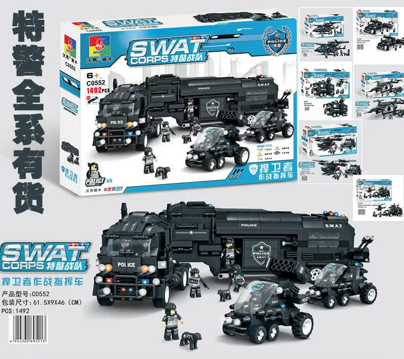 TOP  C Models Building toy Compatible with C0531-C0536 C0550 C0552 Police Blocks Toys Hobbies For Boys G