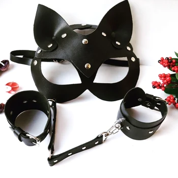 

Women Sexy Mask Half Eyes Cosplay Face Cat Leather Mask Cosplay Mask Masquerade Ball Carnival Fancy masks