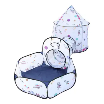 Kids Ball Pit Play Tent 3 In 1 Baby Climbing Indoor Yurt Tent Playhouse Space With Crawl Tunnel For Indoor And Outdoor Use Wi