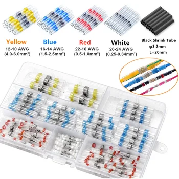 

280PCS Solder Seal Wire Connectors Kit Heat Shrink Tube Butt Connectors Waterproof and Insulated Electrical Wire Terminals