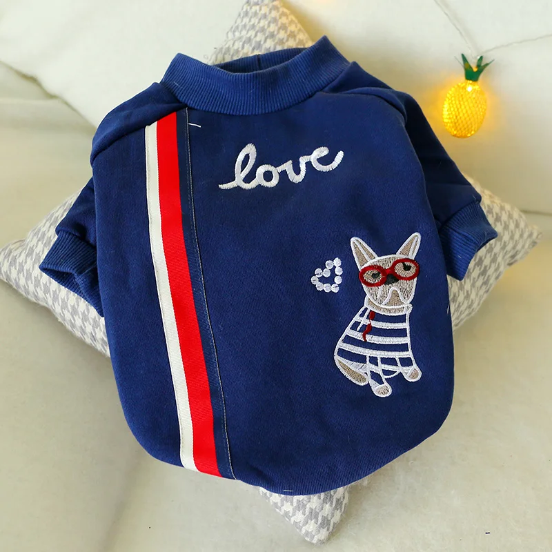 织带绣狗狗圆领衫-法斗款13
